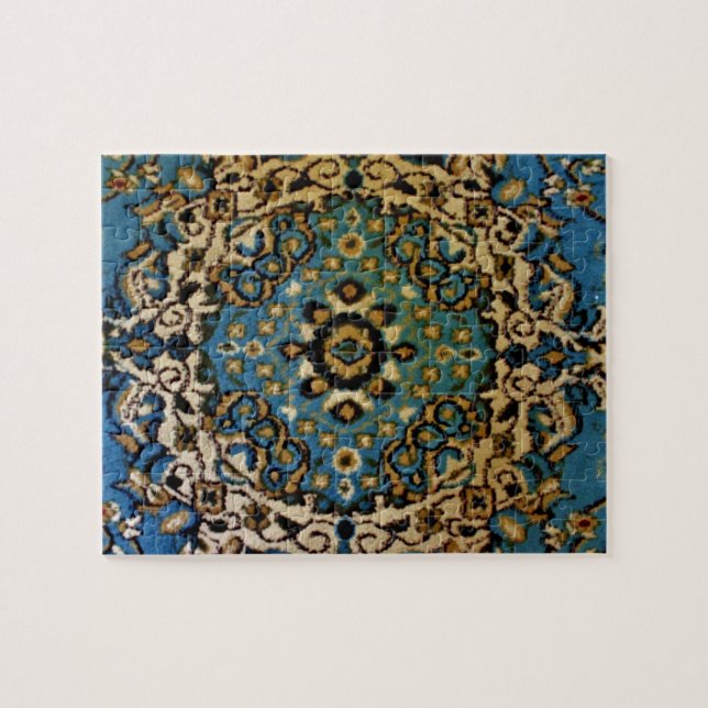 Blue Oriental Rug (Horizontal)