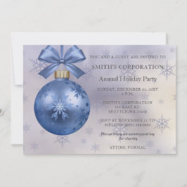 Blue Ornament Elegante Business Center Einladung
