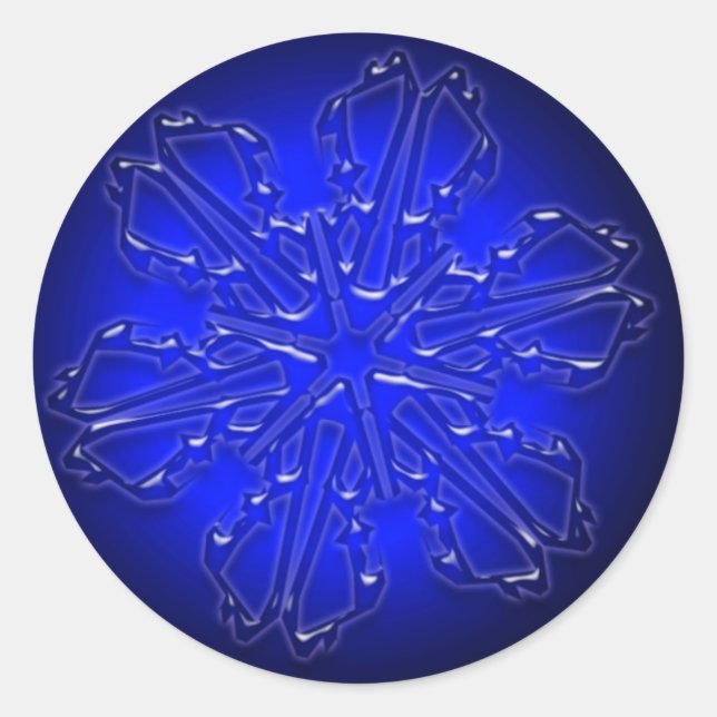 Blue Ornament Sticker (Vorderseite)
