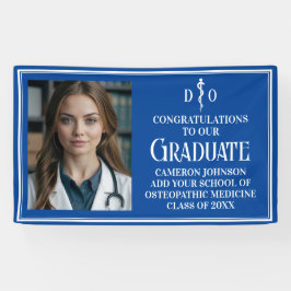 Blue Osteopathic Medical School Abschluss Foto Banner