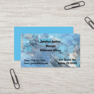 Blue Outdoorsy Standard, 3,5" x 2,0" Visitenkarte