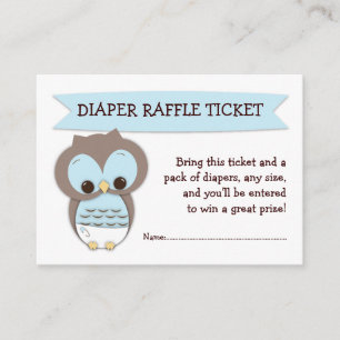 Blue Owl Baby Showdusche Einhängevorrichtung Begleitkarte