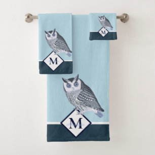 Blue Owl Grey Nom du monogramme