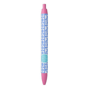 Blue Owls Aqua Personalisierter Name N#1 Kugelschreiber