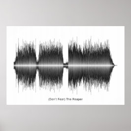 Blue Oyster Cultura Sensenmann Soundwave Art Poster