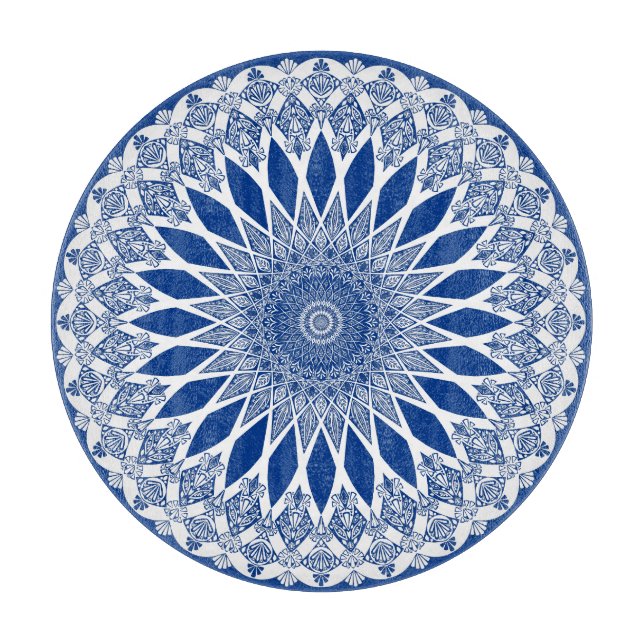Blue Pacific Tristyns Mandala Schneidebrett (Vorderseite)
