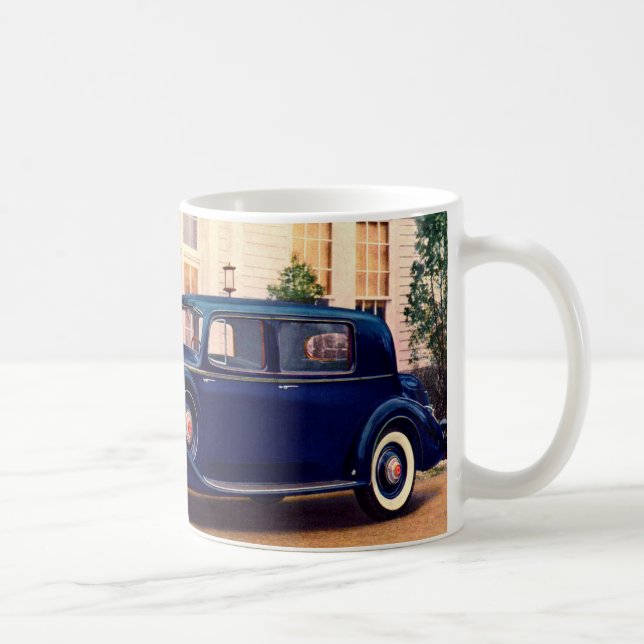 Blue Packard Twelve Club Sedan Kaffeetasse (Rechts)