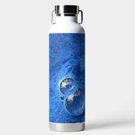 Blue Paint Bubbles Trinkflasche