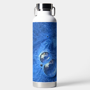 Blue Paint Bubbles Trinkflasche
