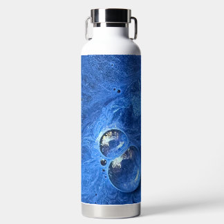 Blue Paint Bubbles Trinkflasche