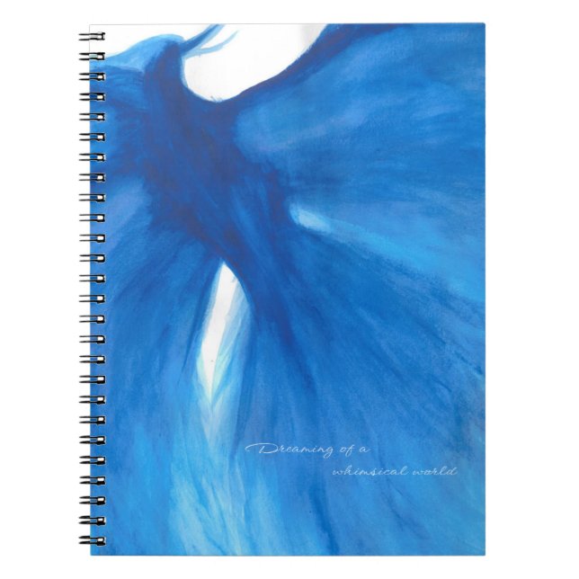 Blue Painted Phoenix Foto Notebook/ Journal Notizblock (Vorderseite)