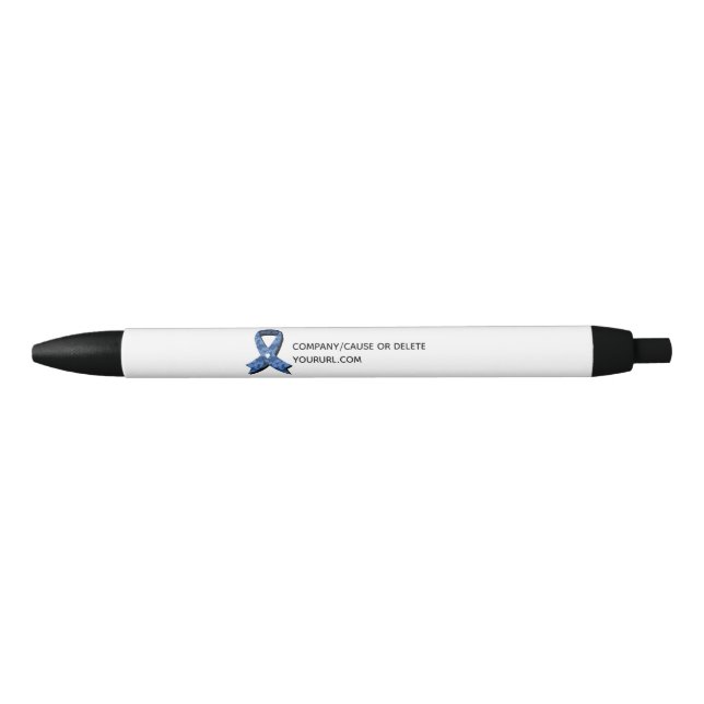 Blue Paisley Awareness Ribbon Fundraiser Kugelschreiber (Vorderseite)