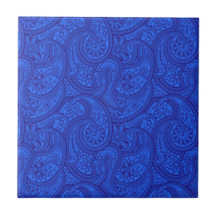 Blue Paisley Fliese