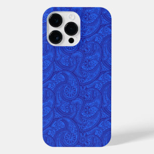 Blue Paisley iPhone 14 Pro Max Hülle