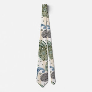 Blue Paisley Krawatte