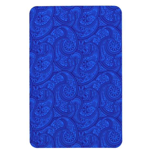 Blue Paisley Magnet (Vertikal)