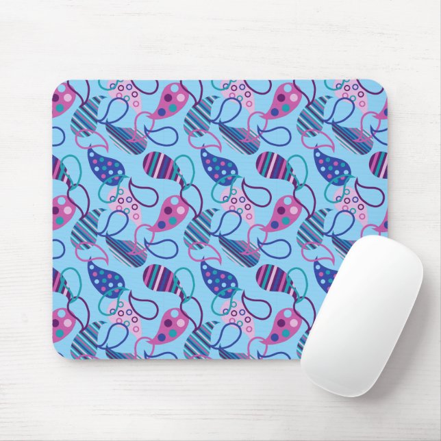 Blue Paisley Mousepad (Mit Mouse)