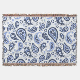 Blue Paisley Pattern Decke