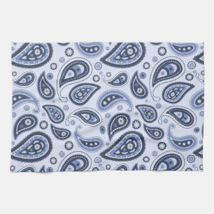 Blue Paisley Pattern Geschirrtuch
