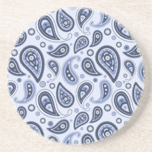 Blue Paisley Pattern Getränkeuntersetzer