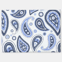 Blue Paisley Pattern