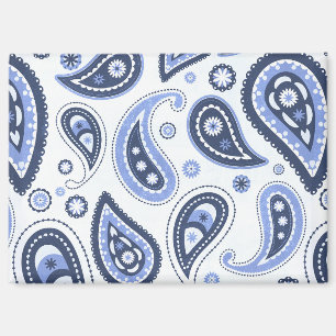 Blue Paisley Pattern Magnet