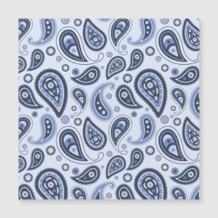 Blue Paisley Pattern Magneteinladung