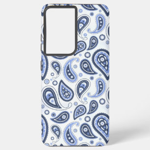 Blue Paisley Pattern Samsung Galaxy Hülle