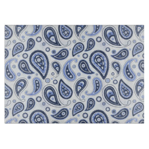 Blue Paisley Pattern Schneidebrett