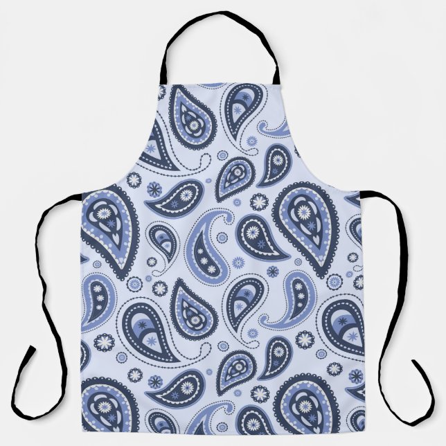 Blue Paisley Pattern Schürze (Vorderseite)