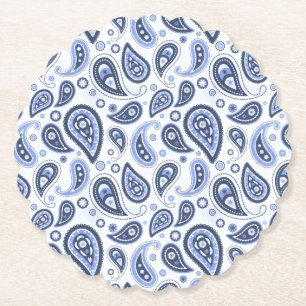 Blue Paisley Pattern Untersetzer