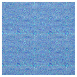 Blue Paisley Polyester Fabric Stoff