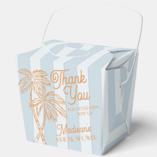 Blue Palm Spring Pastel Beach Brautparty Geschenkschachtel