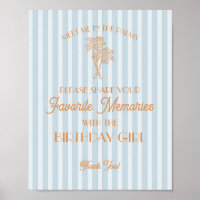 Blue Palm Springs Favorite Erinnerungen zum Geburt