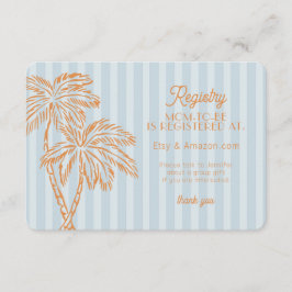 Blue Palm Springs Pastell Beach Registry Insert
