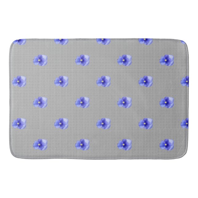 Blue Pansy Badematte (Vorderseite)