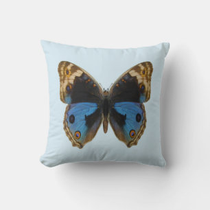 Blue Pansy Butterfly Kissen