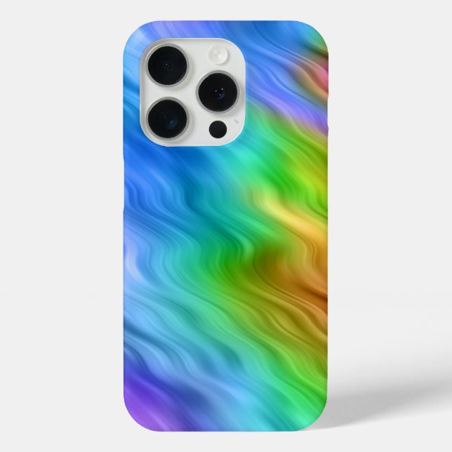 Blue Pansy Wavy Texture Case-Mate iPhone Hülle (Rückseite)