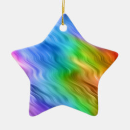 Blue Pansy Wavy Texture Keramikornament
