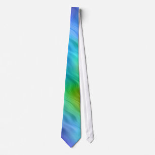 Blue Pansy Wavy Texture Krawatte