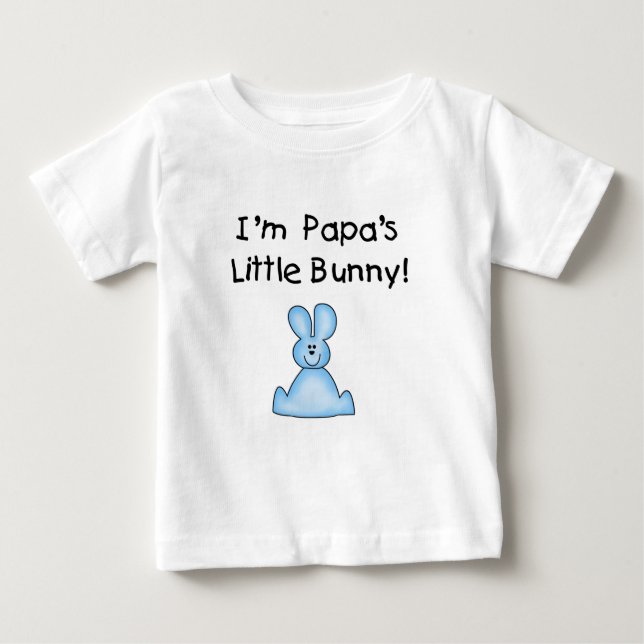 Blue Papa's Little Bunny T - Shirt und Geschenke (Vorderseite)