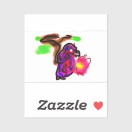 Blue parrot  aufkleber