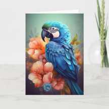 "Blue Parrot Grußkarten