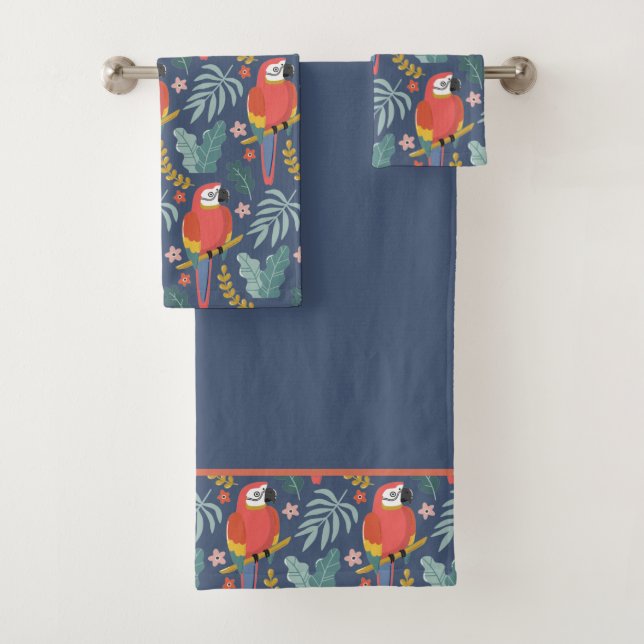 Blue Parrot Land Motif tropical (En situation)