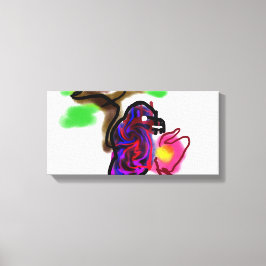 Blue parrot  leinwanddruck