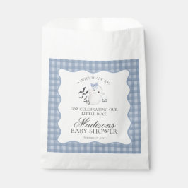 Blue Pastel Little Boo Ghost Baby Shower Dessert Geschenktütchen