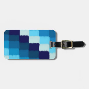 Blue Patchwork Gepäckanhänger
