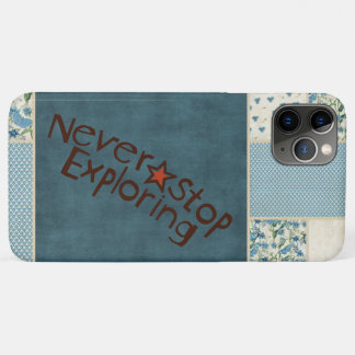 Blue Patchwork Phone Case