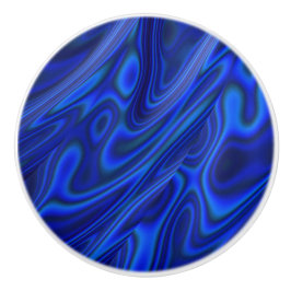 Blue Paua Abalone Muschel Fraktal Abstraktes Muste Keramikknauf