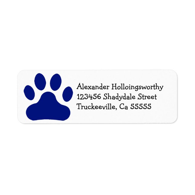 Blue Paw Print (Vorne)